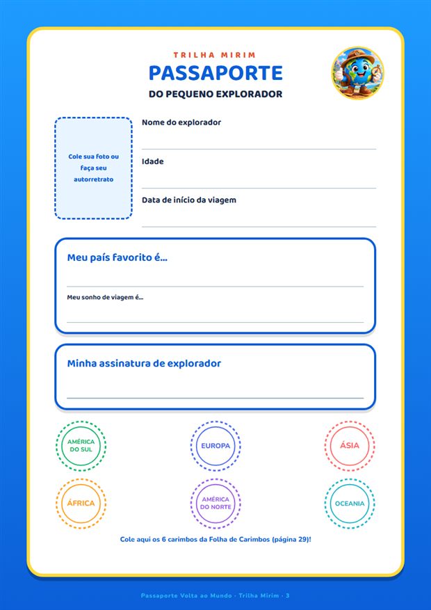 O passaporte do explorador